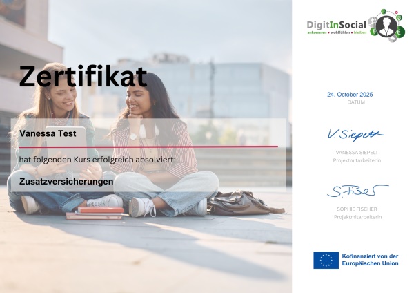 Zertifikat Allgemein